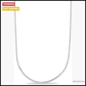 Gold-Plated Tennis Chain with Snatch-Proof Clasp and Travel Pouch